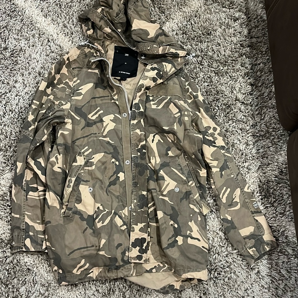 GStar Raw Men’s Camo Parka / Vintage Battle Twill